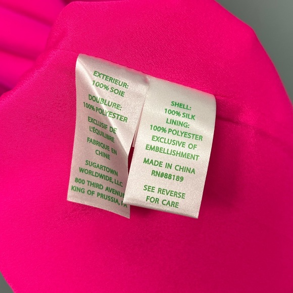 LILLY PULITZER BARBIE PINK COLD SHOULDER TUNIC DRESS - Picture 5 of 5